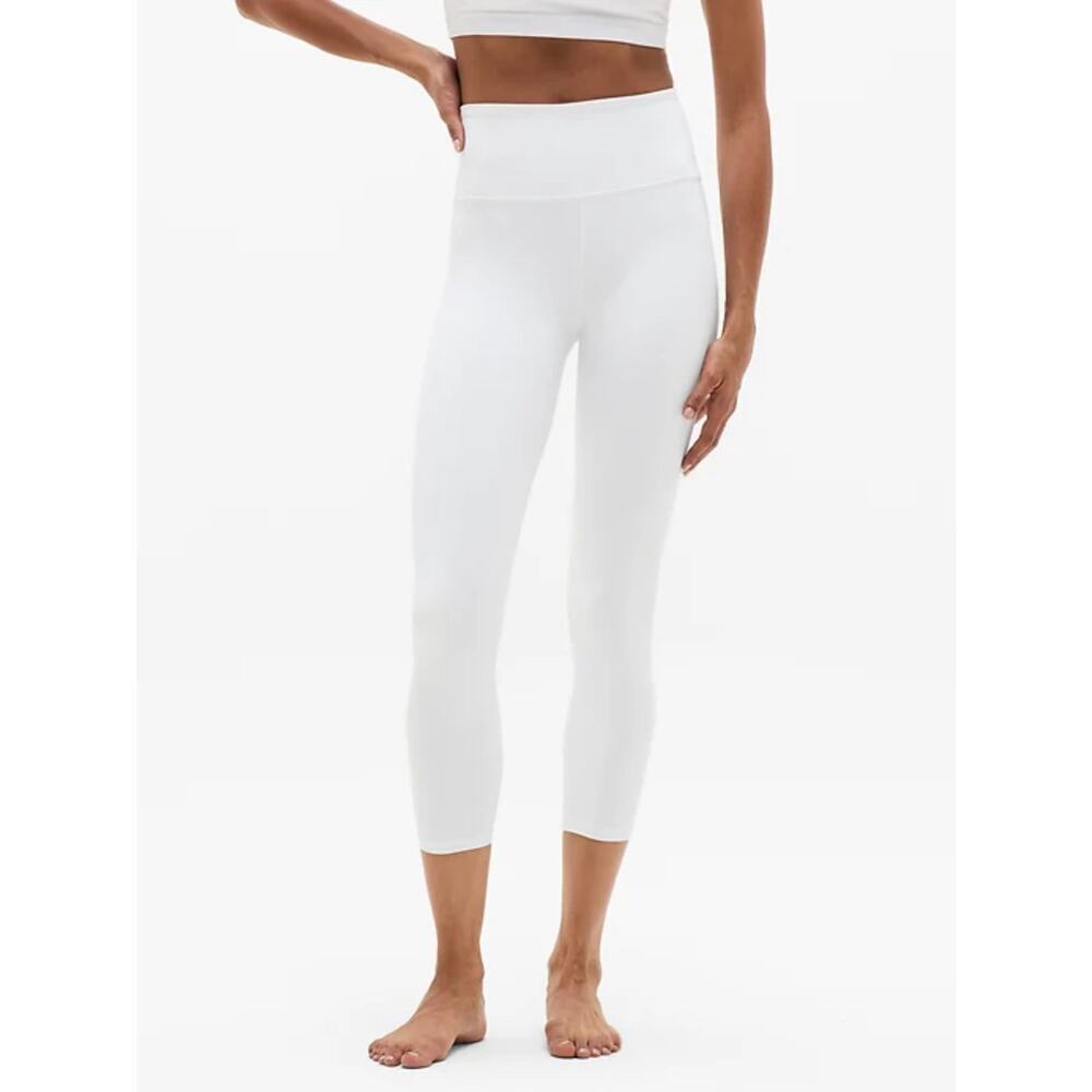 Athleta Ultra High Rise Elation 7/8 Tight Womens Size M Bright White Yoga EUC